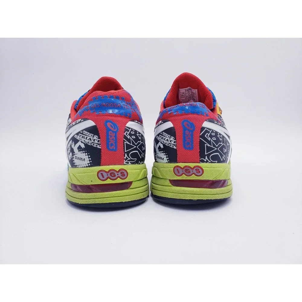 ASICS Gel Noosa Tri 9 Running Shoes Blue Royal White Red Mens 11 T408N